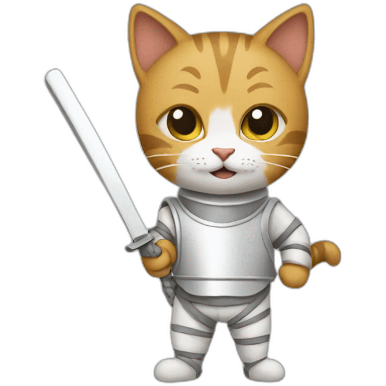 fencing cat emoji