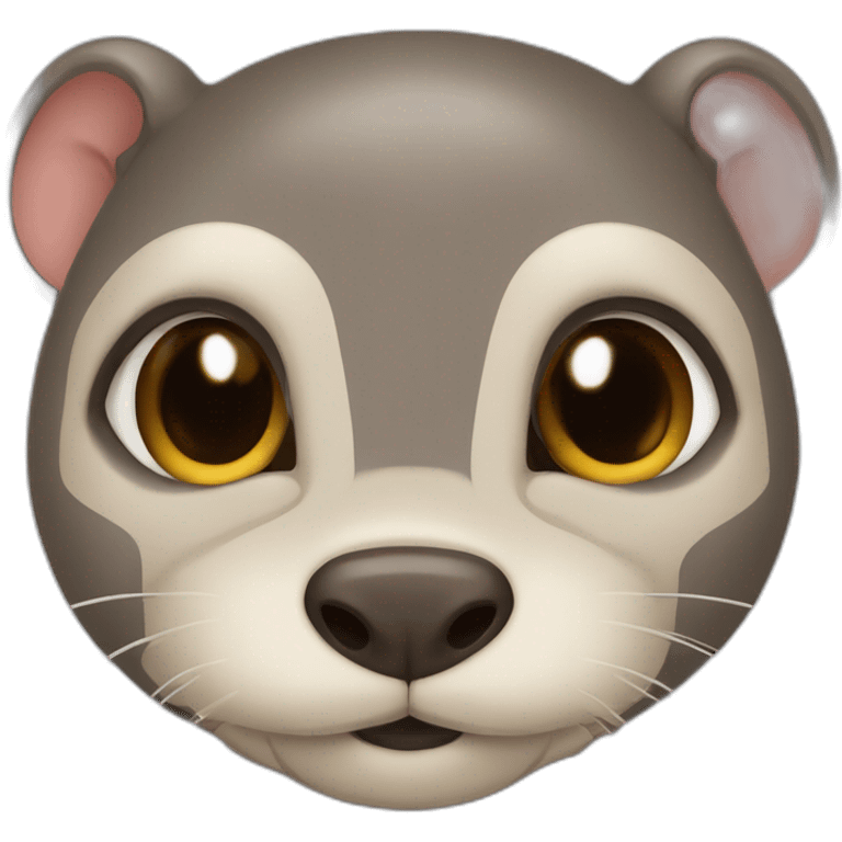 Loutre avec oreilles d’éléphant emoji