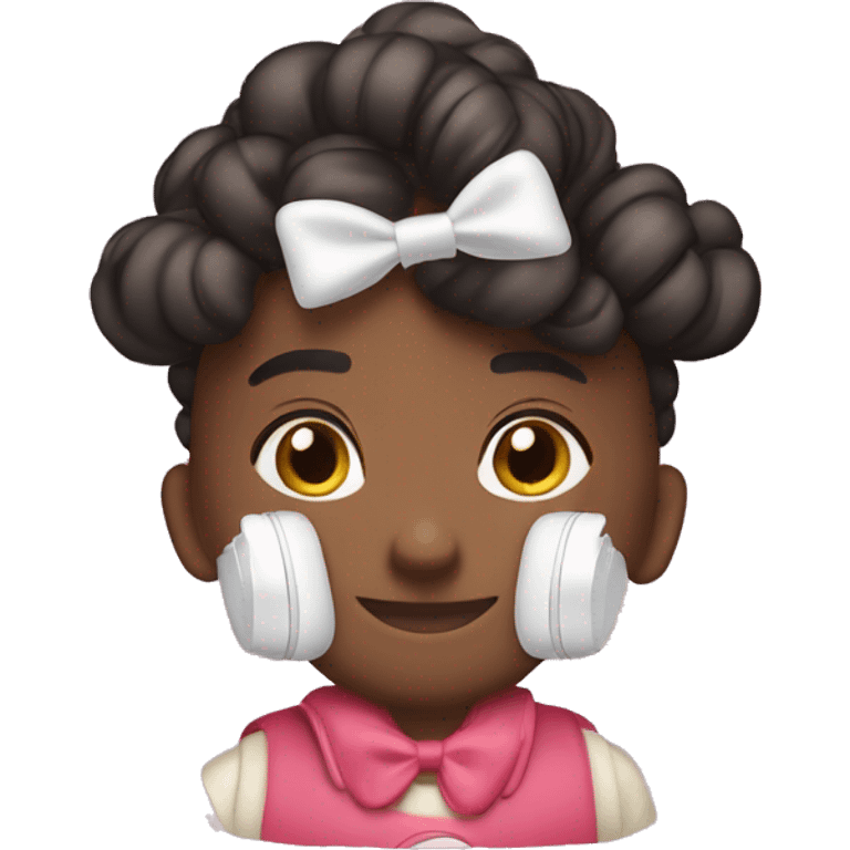 air pods pro max with bows on the side emoji