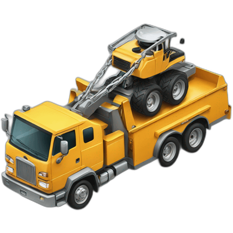 Tow truck carrying a tow truck, carrying a tow truck, carrying a tow truck carrying a tow truck emoji