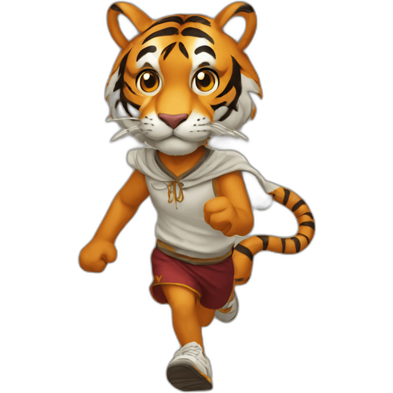 running tiger wizard shorts emoji