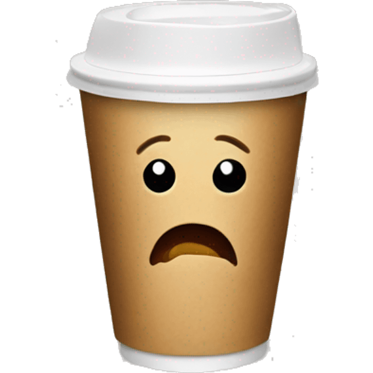 Coffee on a disposable cup  emoji