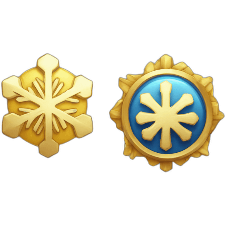 badge, medal, new year, snowflake, pokemon, picture, paint, draw emoji