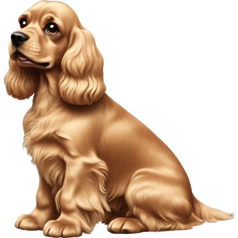 champagne cocker spaniel  emoji