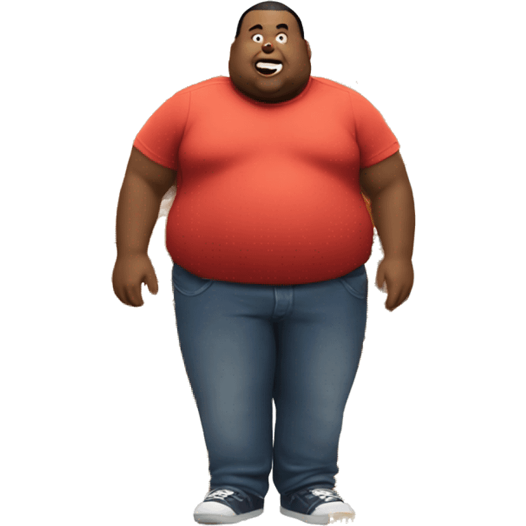 fat guy eating mcdonalds emoji