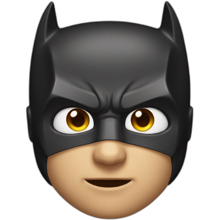 Batman has light in his eyes  emoji