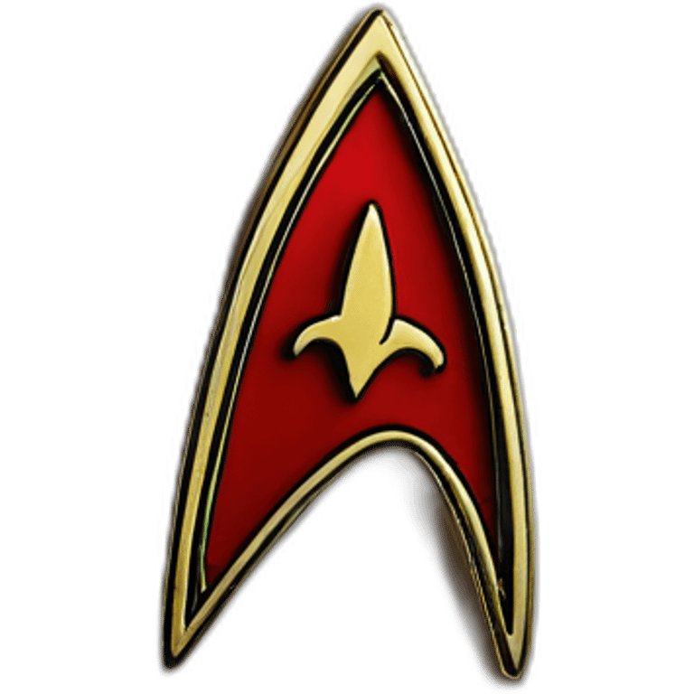 star trek tng insignia metallic pin detailed emoji