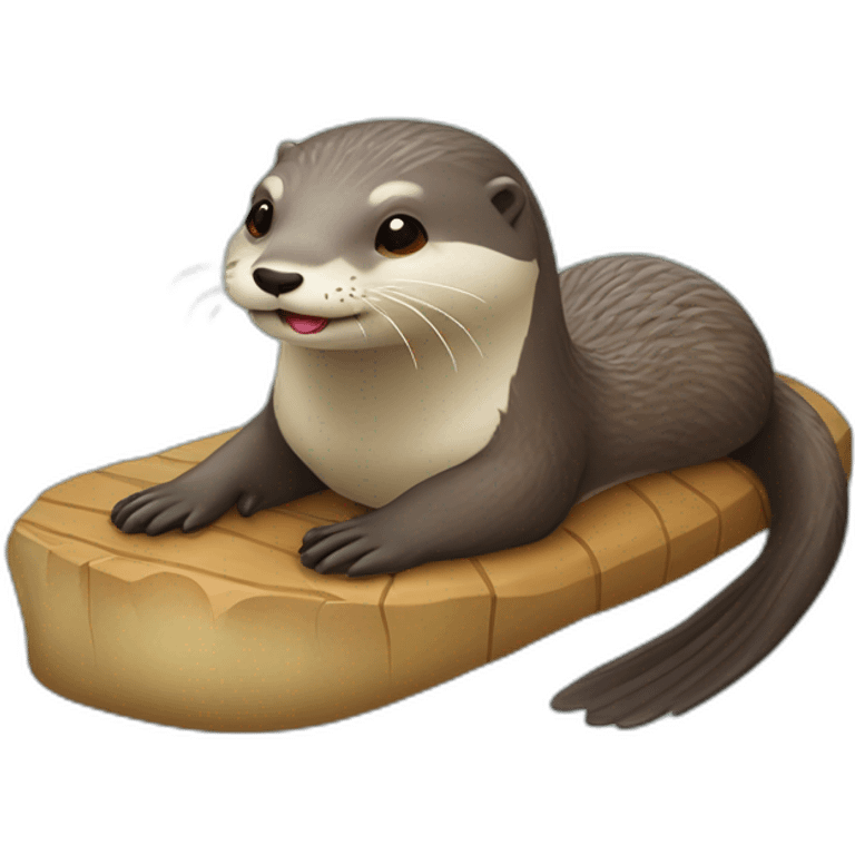 Loutre sur tortu emoji