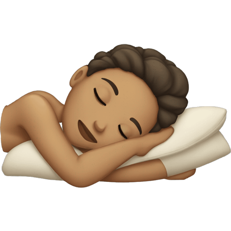 Light skin Girl sleeping emoji