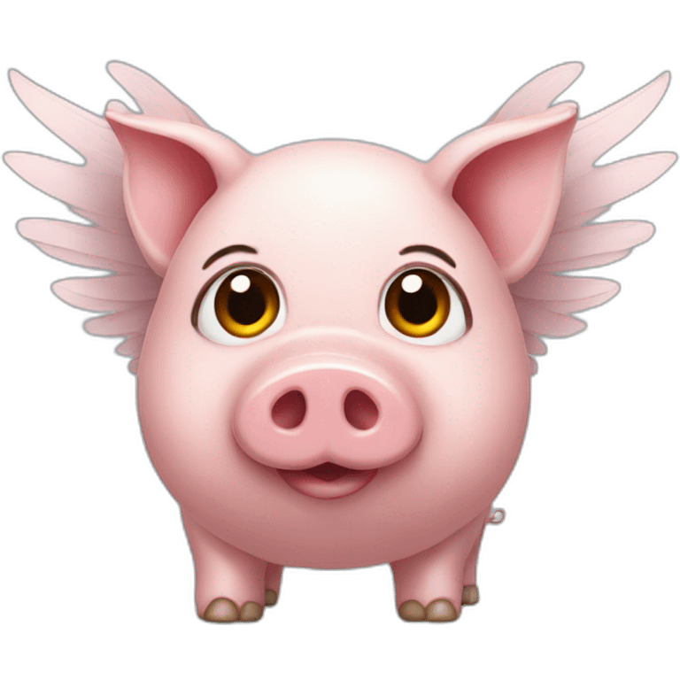 Pig with wings emoji