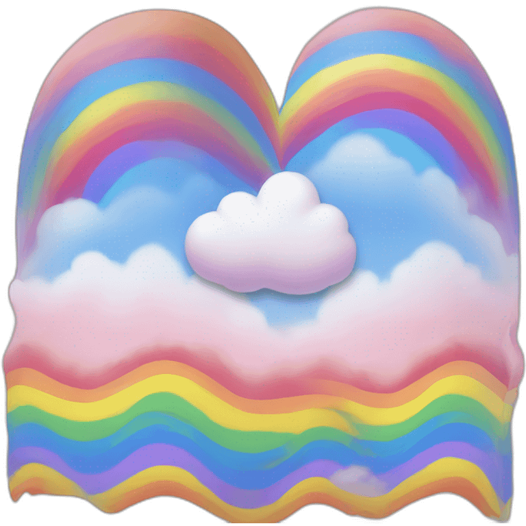 Coeur arc en ciel emoji