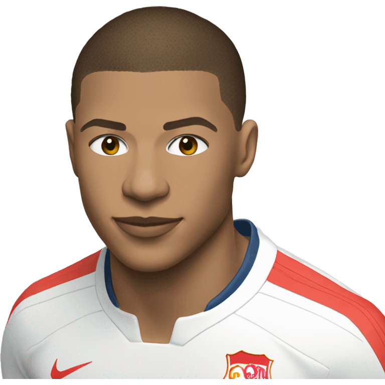 Mbappe with the kit of réal padrid emoji