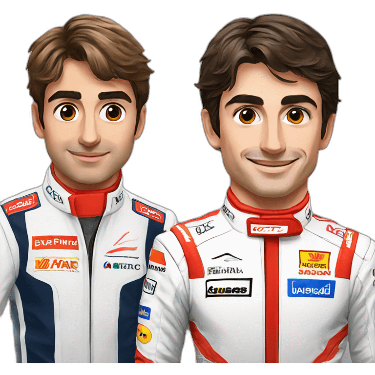 Carlos Sainz and Charles Leclerc  emoji