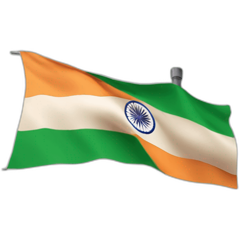 india flag on pole emoji