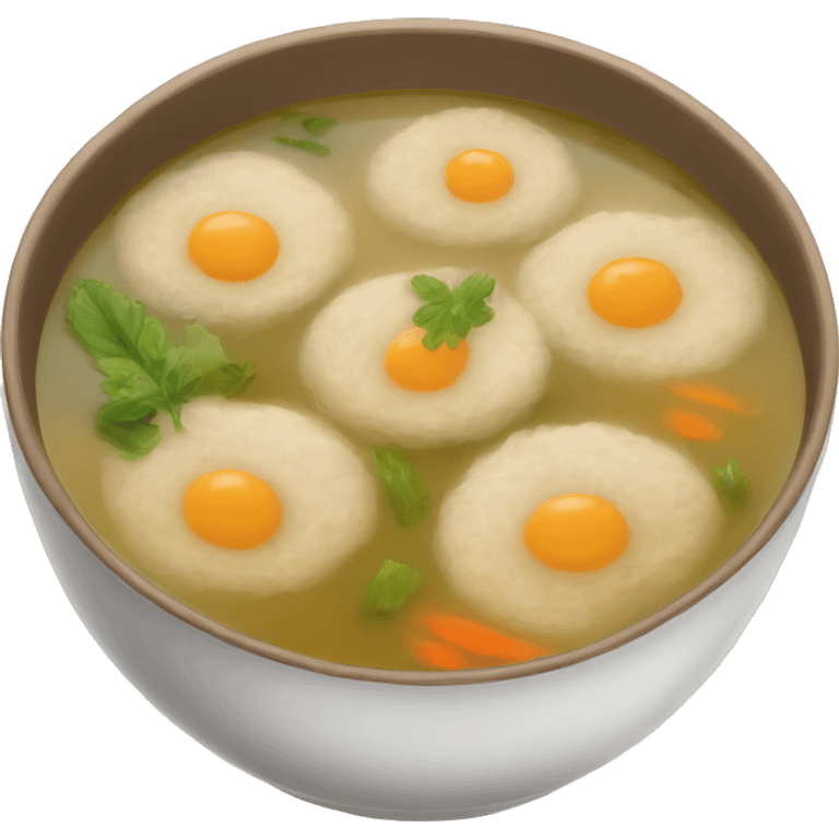 Matzah ball soup emoji