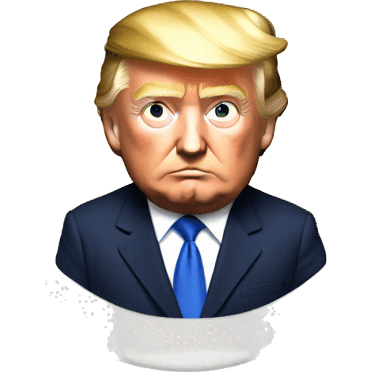 Donald trump with cat on plate  emoji