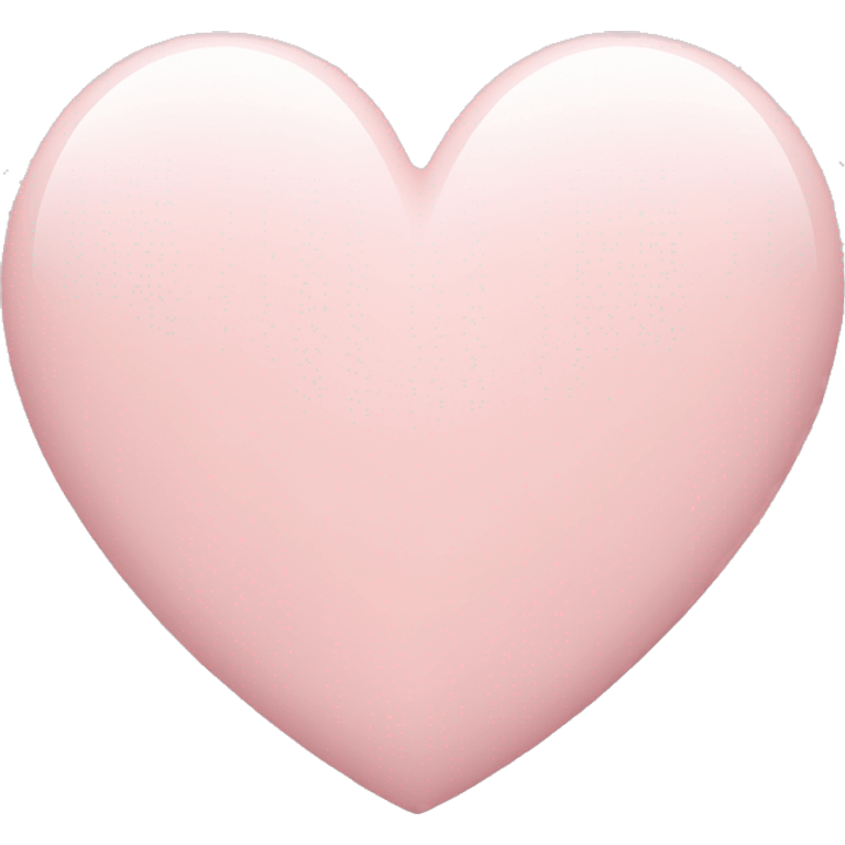 Pale pink heart emoji