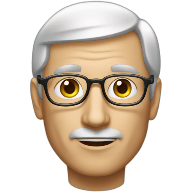 steve job with iphone emoji