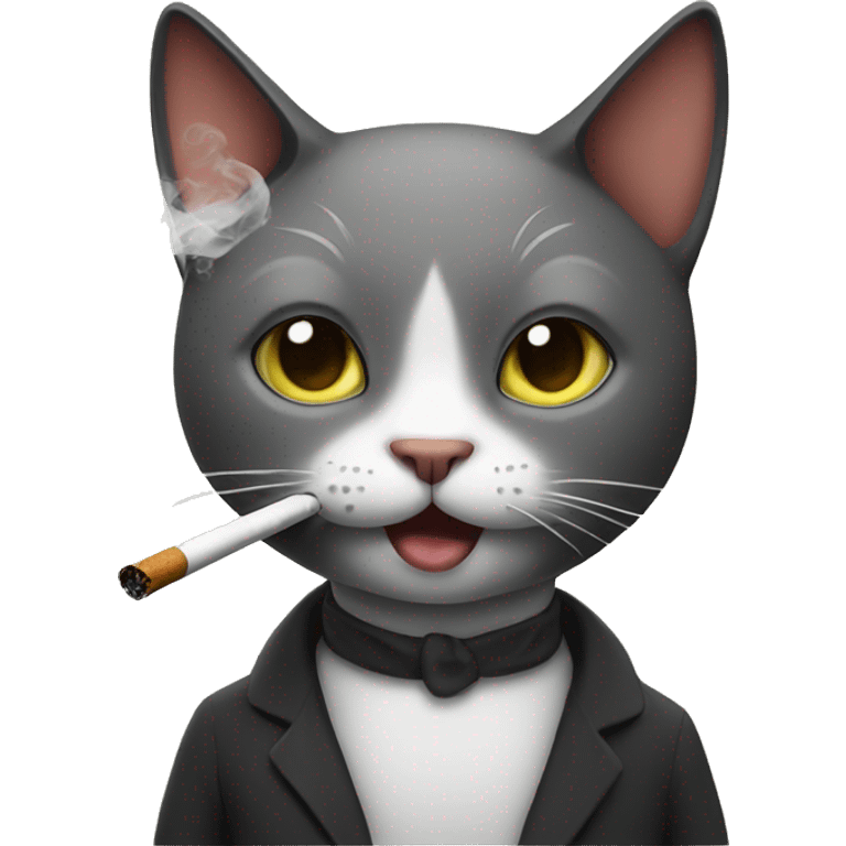 smoking cat emoji