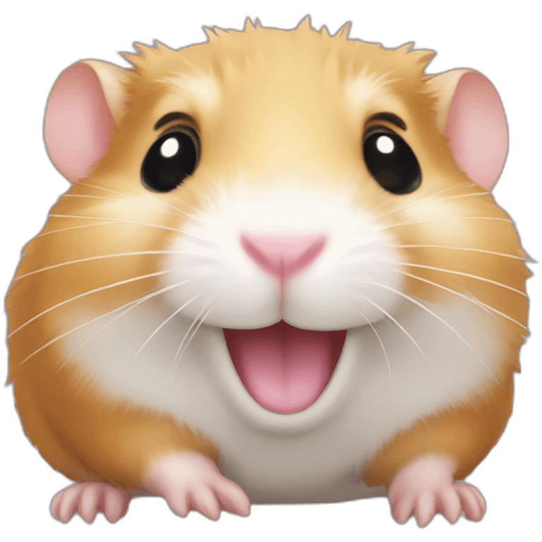 Hamster avec un sourire emoji