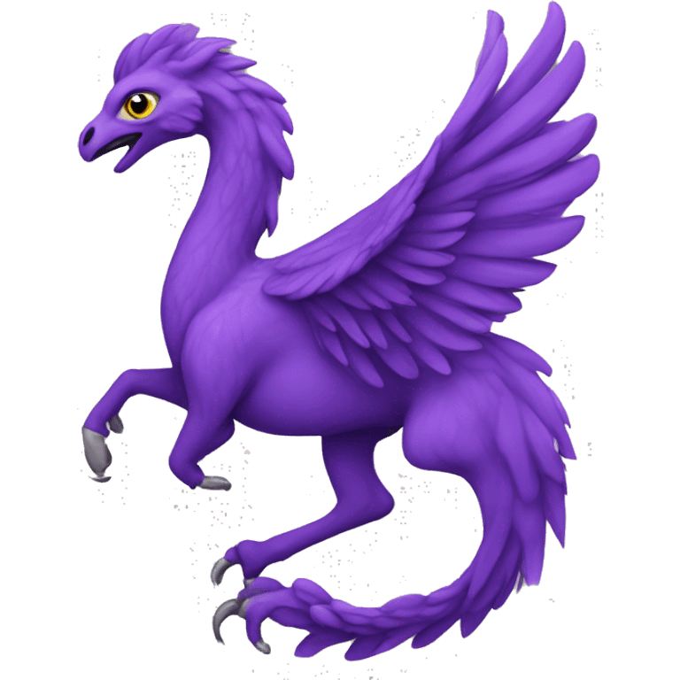 Simorgh, violet, original  emoji