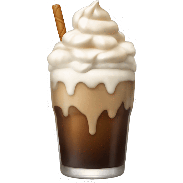 Root beer float emoji