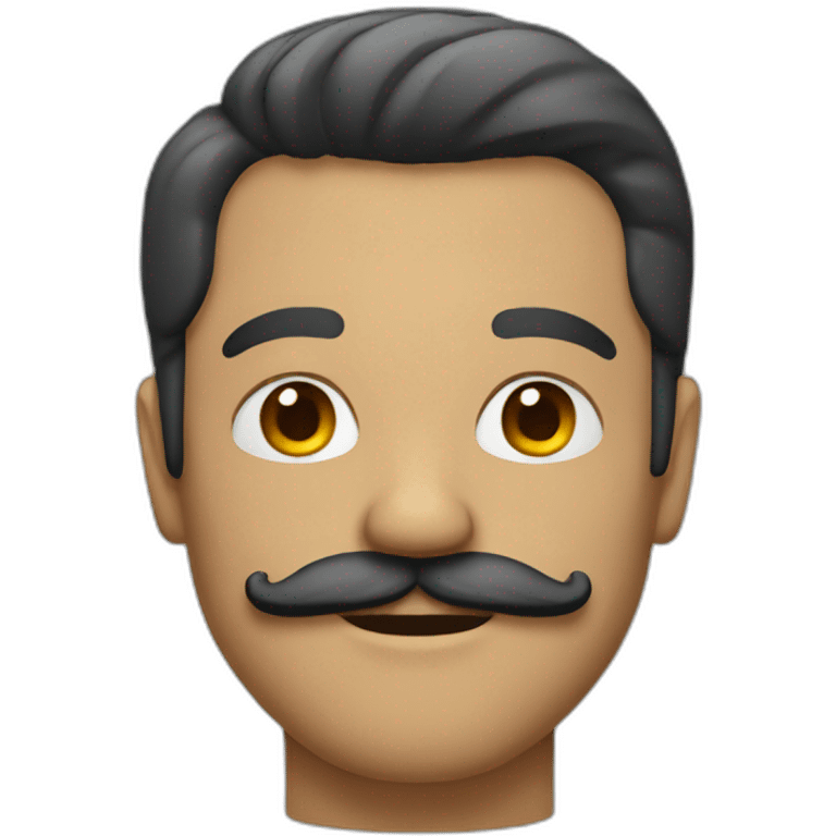 bold man with mustache emoji