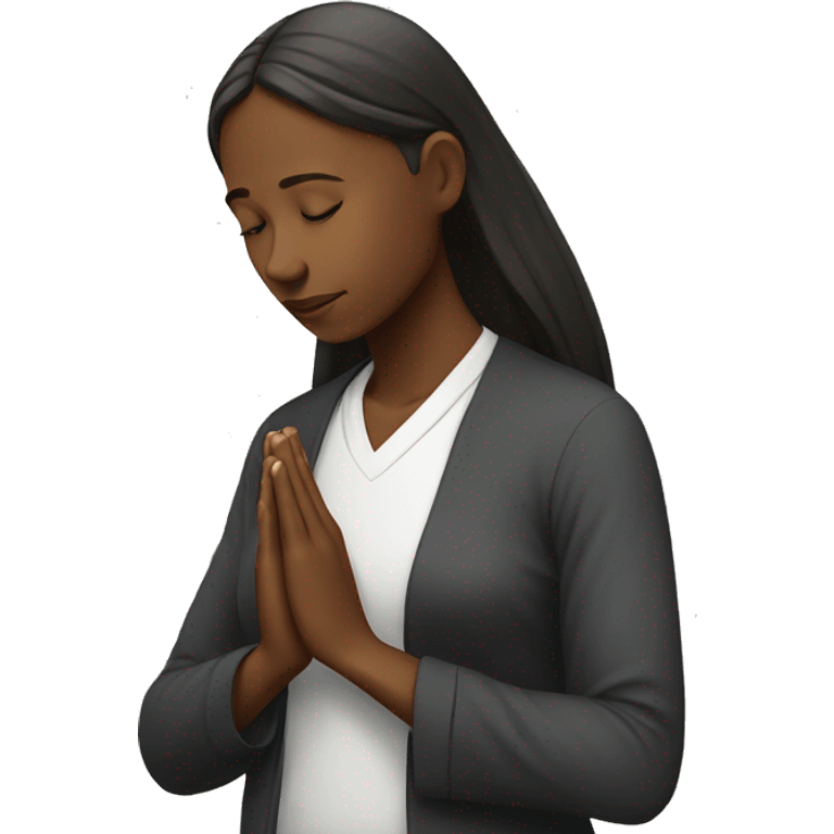 Woman praying emoji