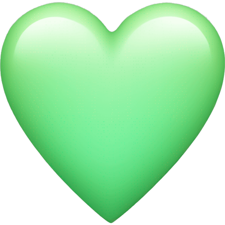 Light green heart emoji