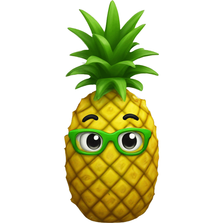 pineapple with coat emoji