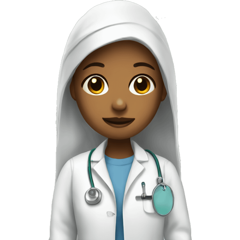 Girl in a hospital  emoji