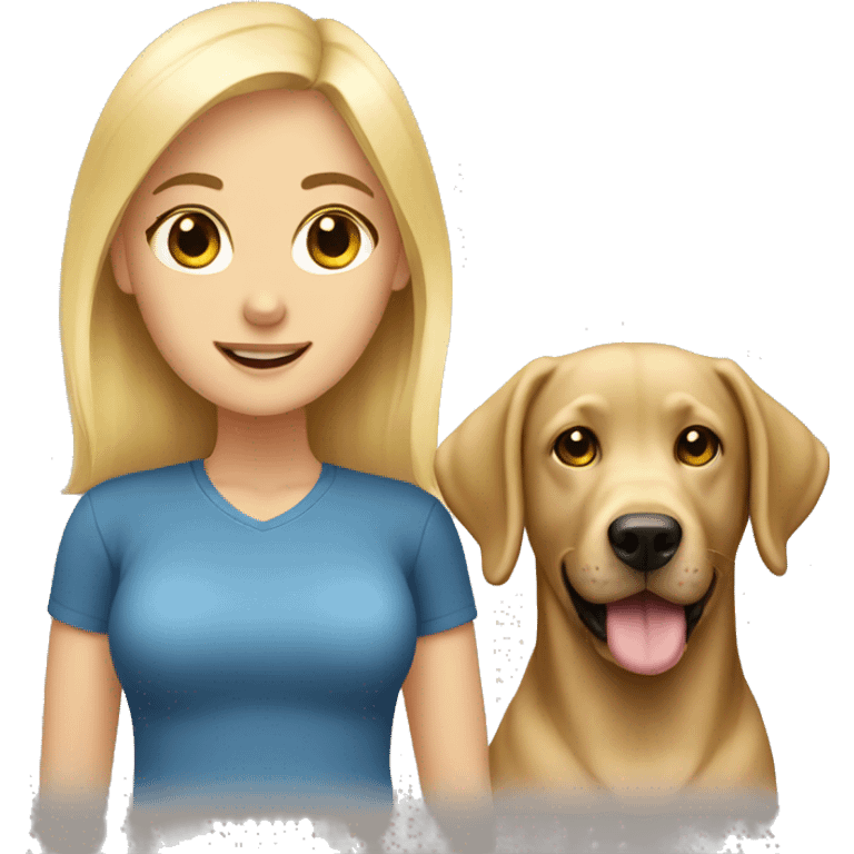 blonde and labrador emoji