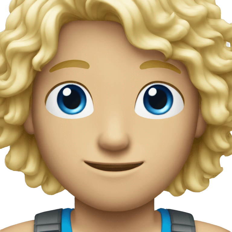 dutch blonde guy blue eyes long surfer hair emoji