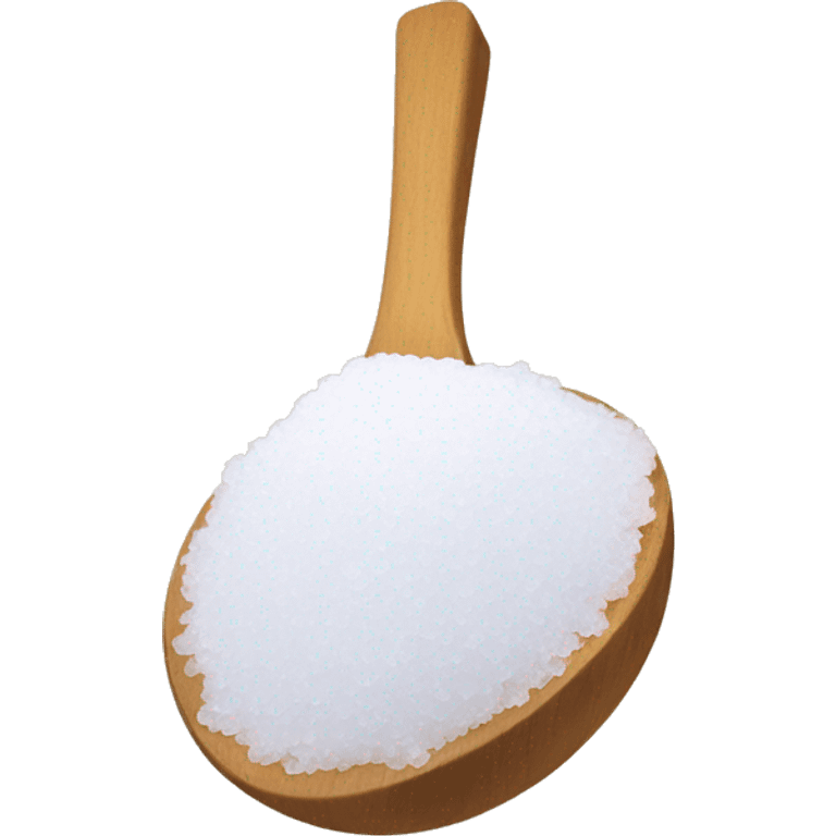 epsom salt with wooden spoon  emoji