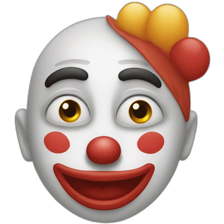 un clown amoureux emoji