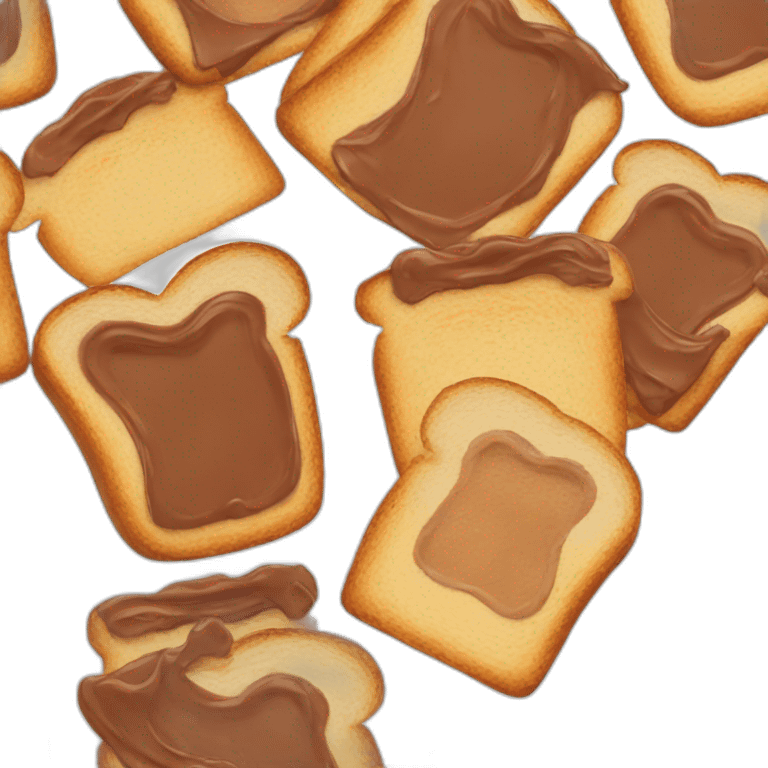 Toast with Nutella emoji