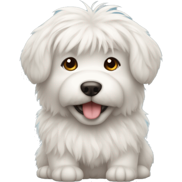 Cute fluffy dog emoji