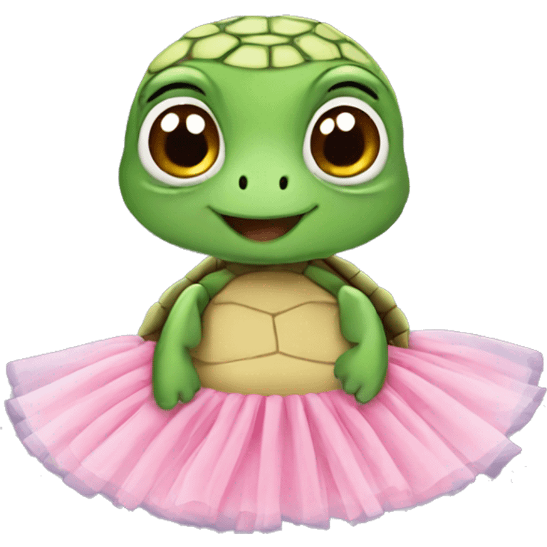 Turtle wearing a tutu  emoji