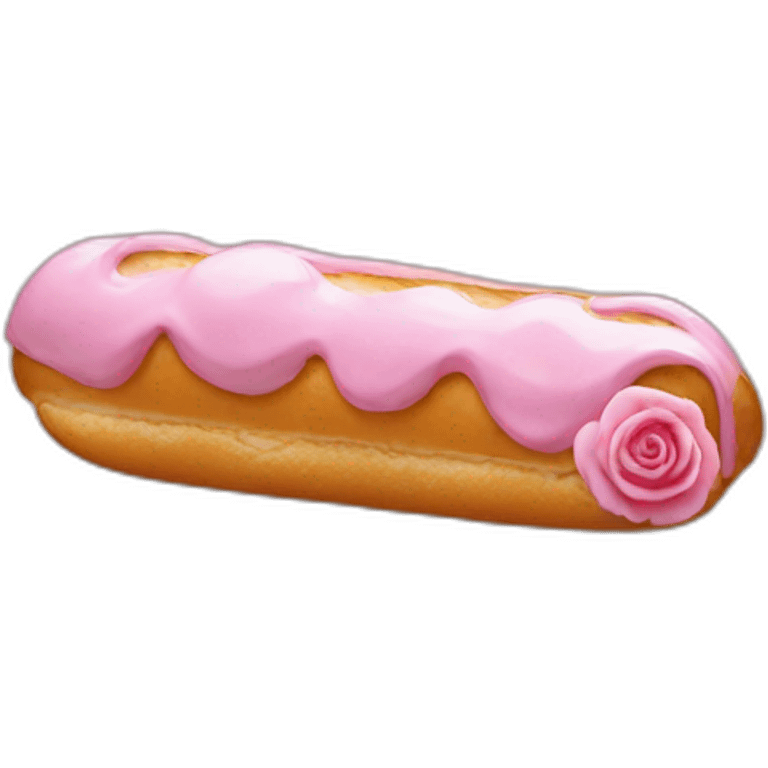 Éclair rose emoji