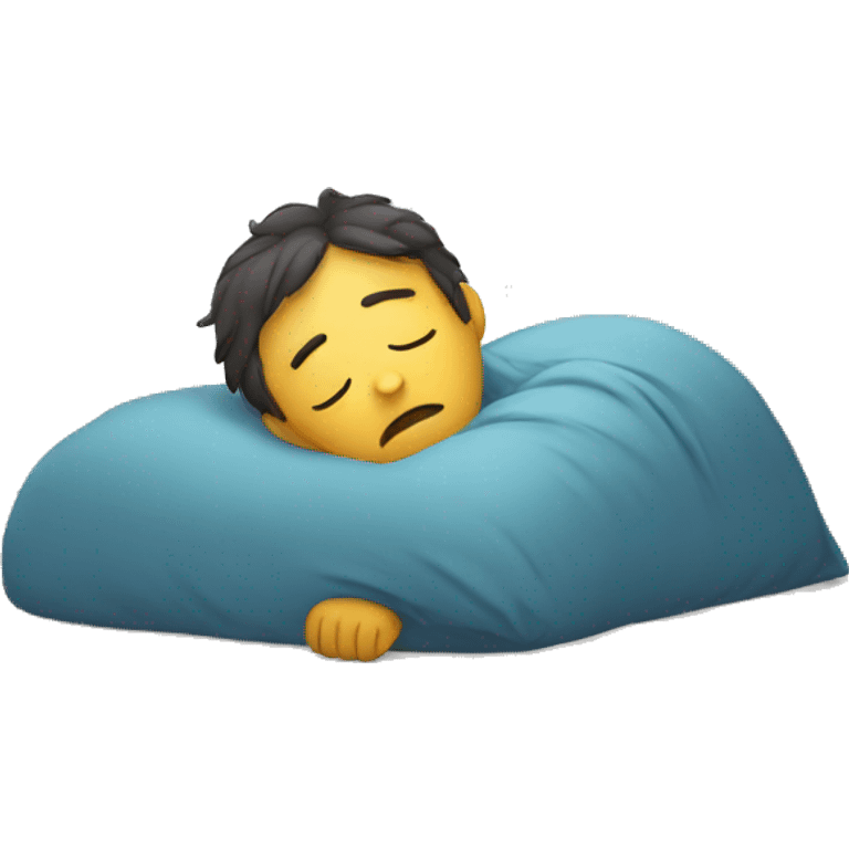 An exhausted person emoji