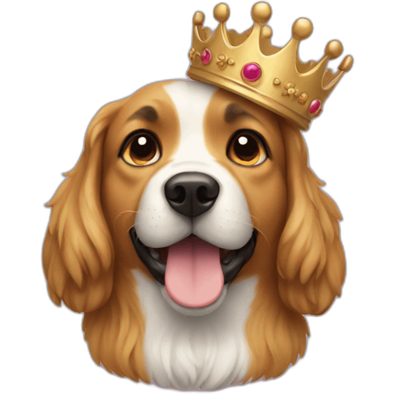 dog with crown emoji