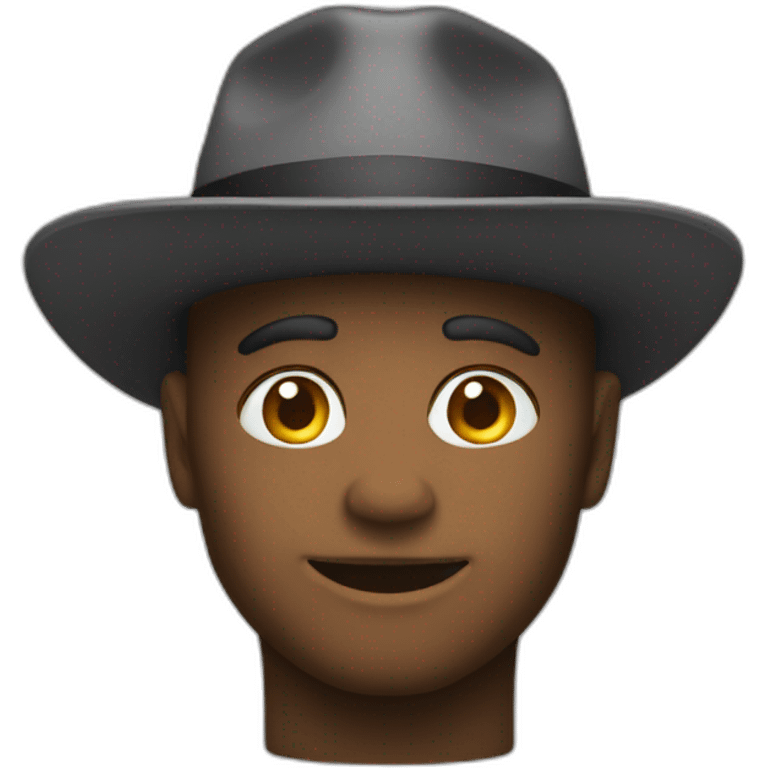 chat avec un chapeau emoji