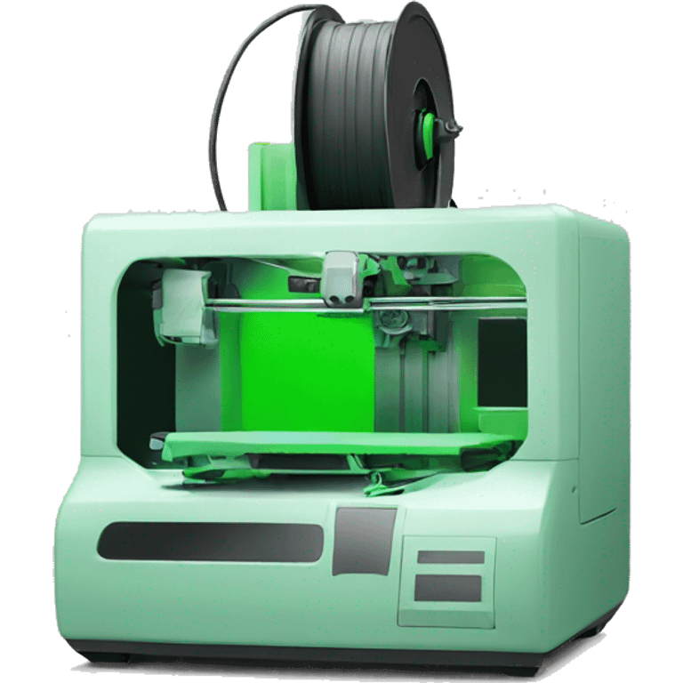 3d printer green emoji