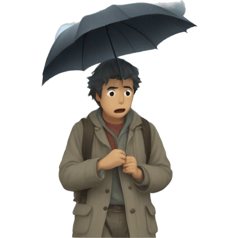 ghibli studio rain emoji