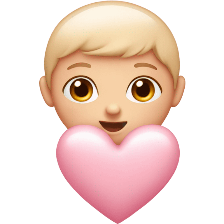 Baby pink heart emoji