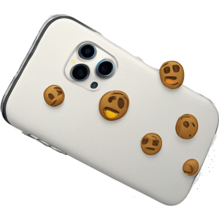 White iPhone 15 pro max emoji