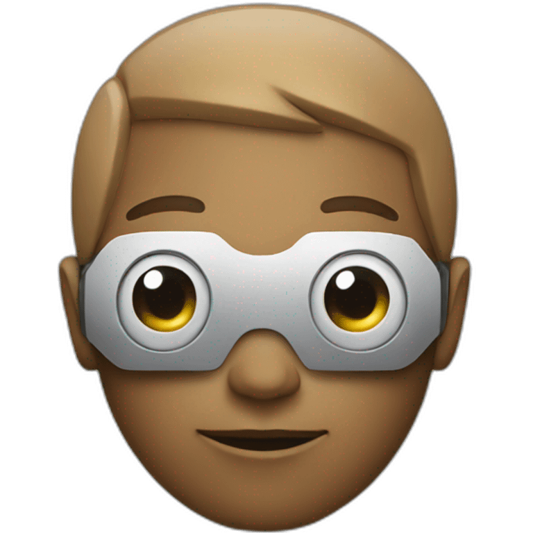 Human chat with robot emoji