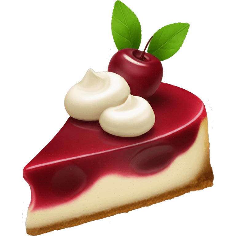 Cherry cheesecake  emoji