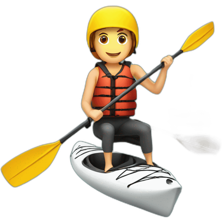 Pagaie de Kayak en carbone emoji