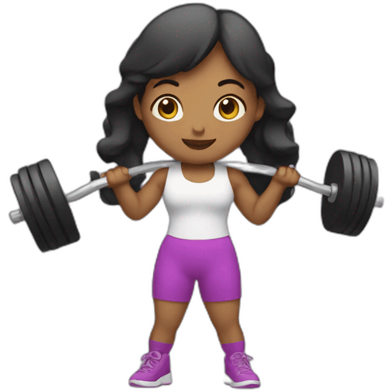 Lady Lifting weights emoji